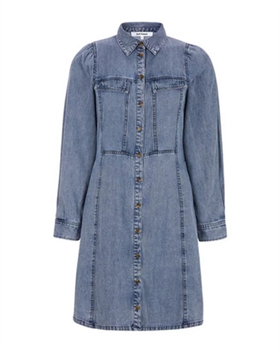 Soft Rebels - SRZora Kjole - Light Blue Denim 